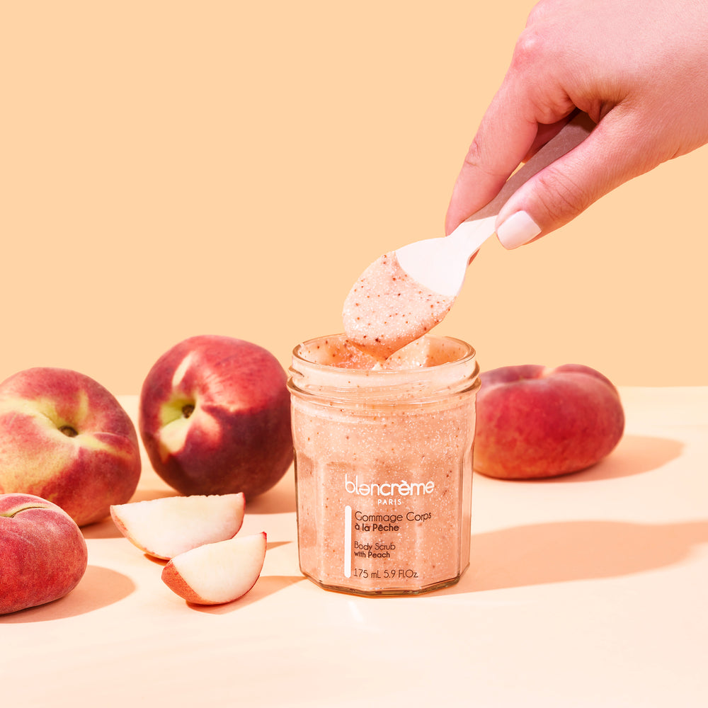 Peach body scrub