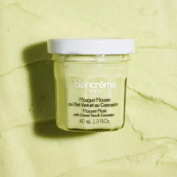 Masque visage mousse Thé vert & Concombre