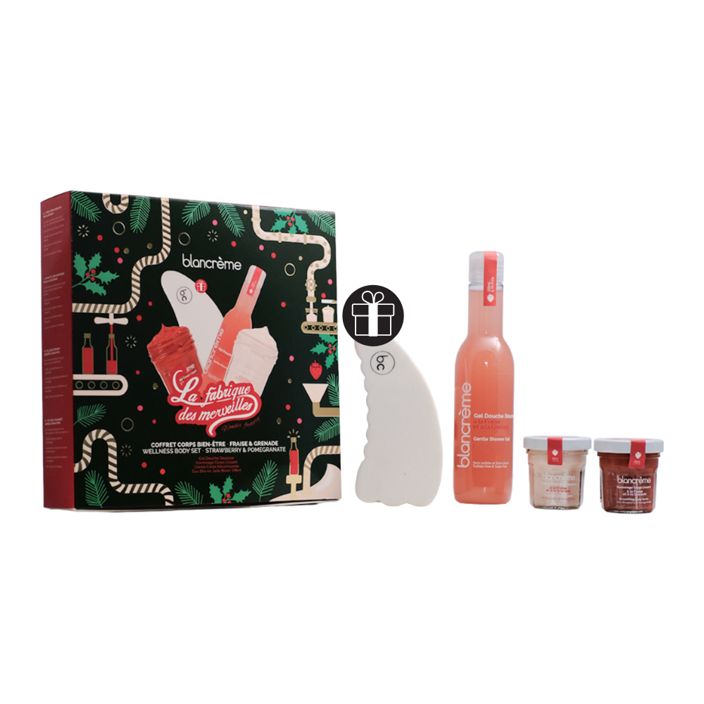 Coffrets bien être corps - Gua Sha - Fraise & Grenade
