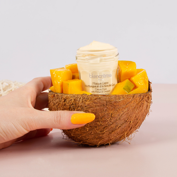 Masque visage crème Mangue & noix de coco