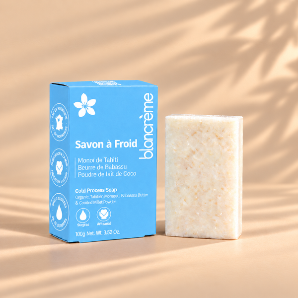 Savon solide surgras Monoi - Saponification à froid