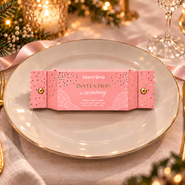Cracker de 4 mini savons artisanaux Vanille & Miel