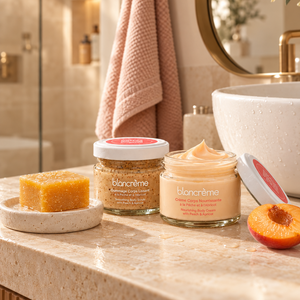Trio Corps Pêche & Abricot – Coffret de Noël