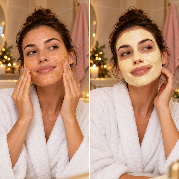 Duo Visage Douceur Orange, Citron, Mangue & Coco – Coffret de Noël