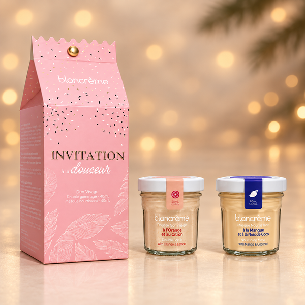 Duo Visage Douceur Orange, Citron, Mangue & Coco – Coffret de Noël