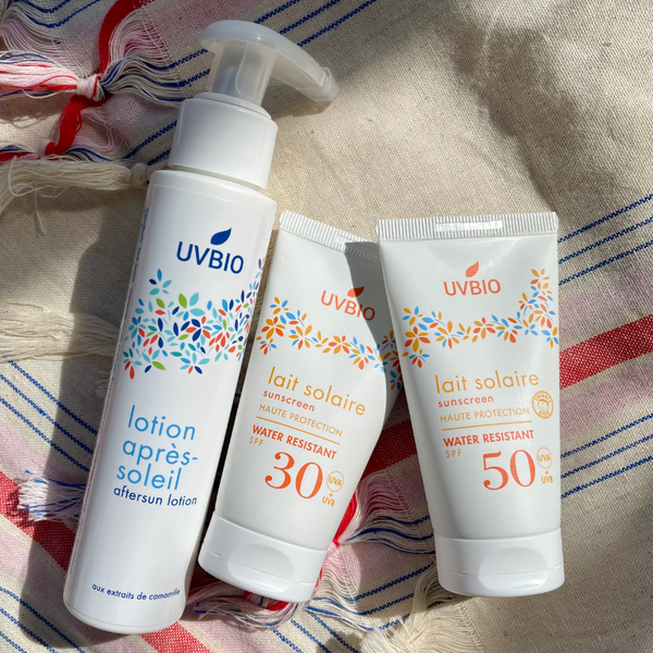 Kit Voyage - Lait solaire SPF50 en 50ml, Lait solaire SPF30 en 50ml & lotion après soleil