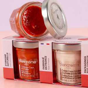 Duo soins corps fraise