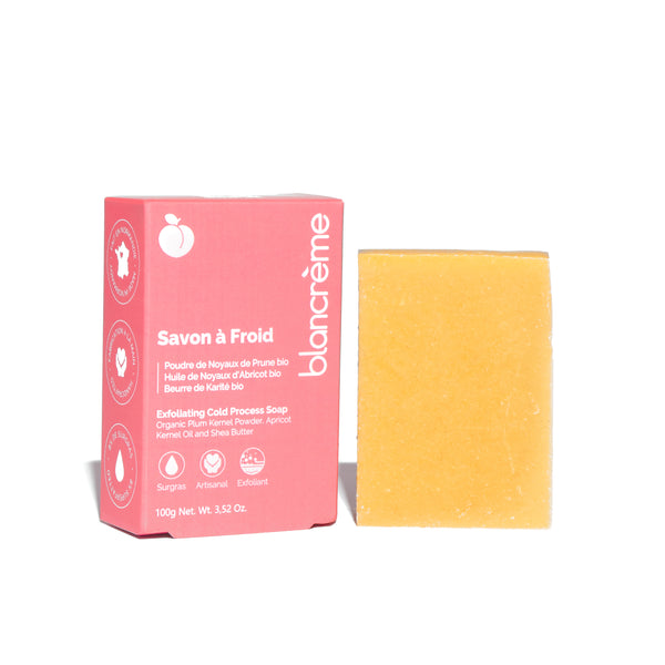 Savon solide surgras Pêche– Saponification à froid