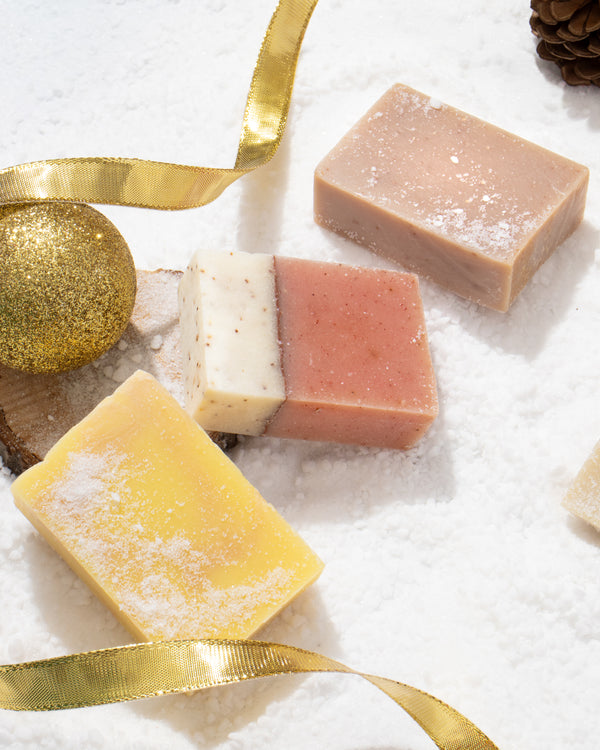 Trio savons pour le corps - Fraise, Pamplemousse & Coco