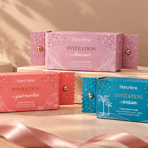 Cracker de 4 mini savons artisanaux Fraise & Pêche