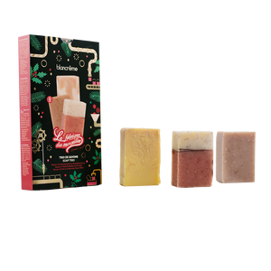 Trio savons pour le corps - Fraise, Pamplemousse & Coco